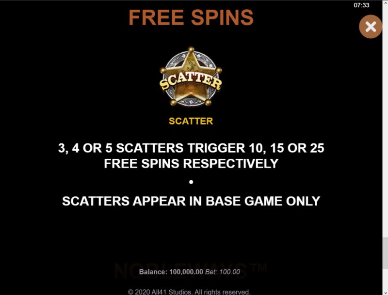 Free Spin Feature Rules