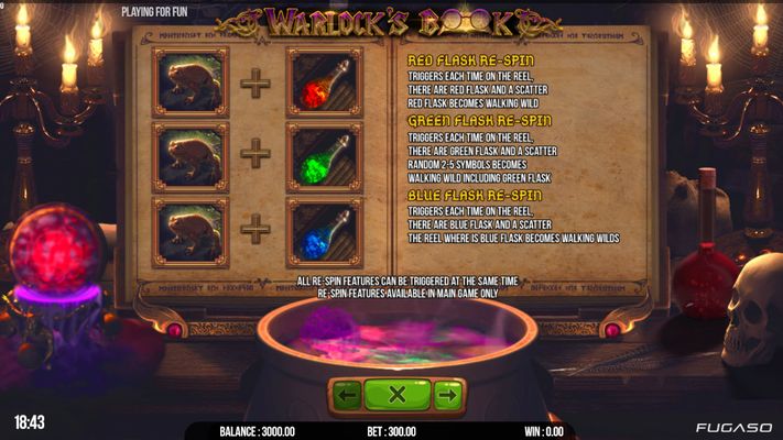 Warlock's Book :: Respins Feature Rules