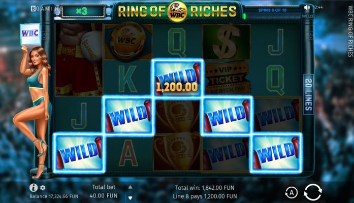 A five of a kind win