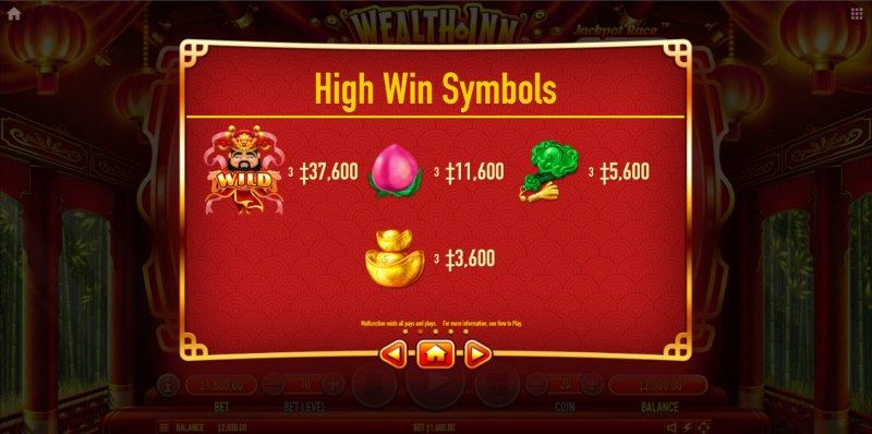 Paytable - High Value Symbols