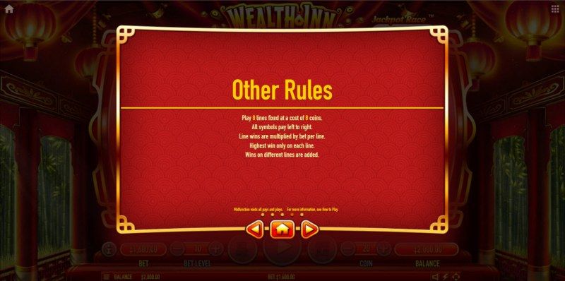 Wealth Inn :: General Game Rules