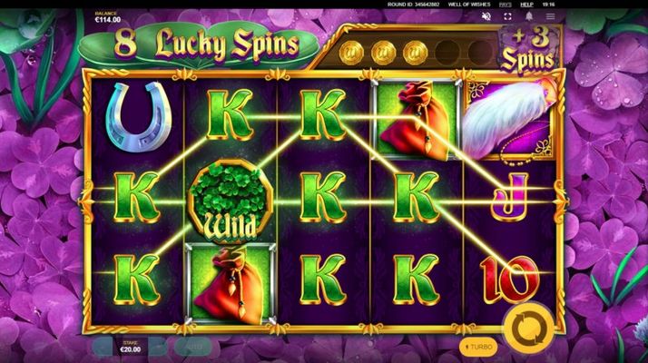 Well of Wishes :: Free Spins Game Board