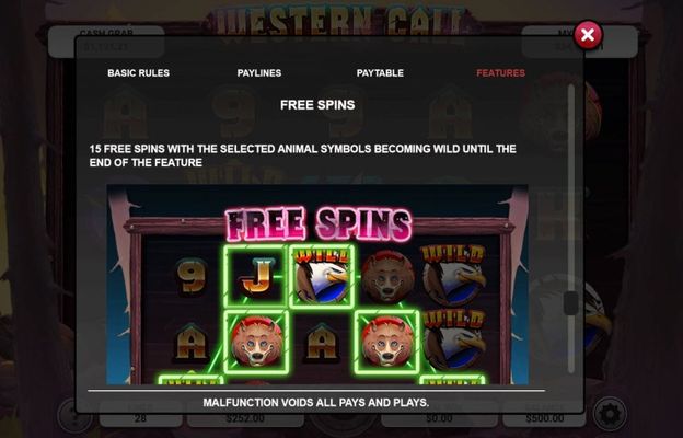 Free Spin Feature Rules