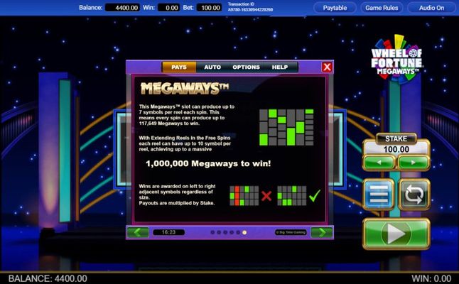 1,000,000 Megaways to Win