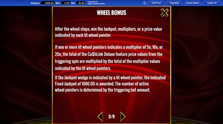 Wheel Bonus