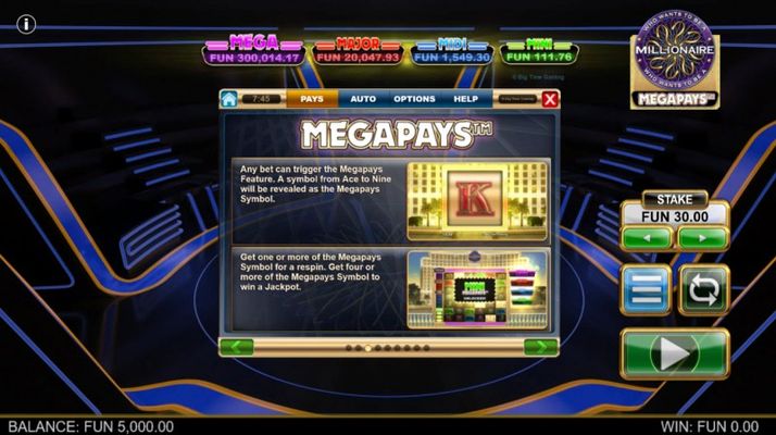 Who Wants to be A Millionaire Megapays :: Megapays