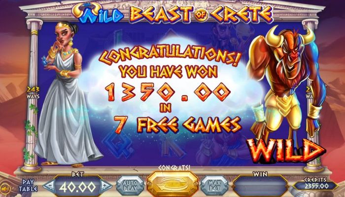 Wild Beast of Crete :: Total free spins payout