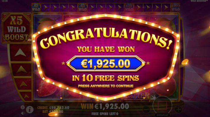 Total Free Spins Payout