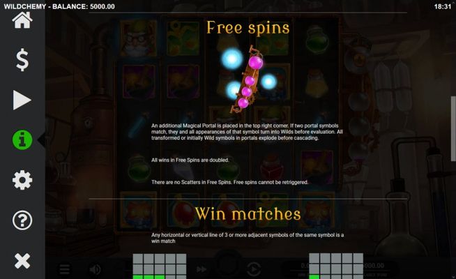 Wild Chemy :: Free Spins Rules