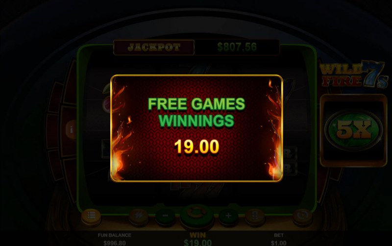 Total Free Spins Payout