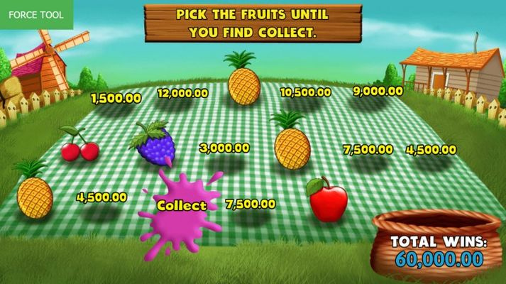 Pick fruit for a chance to win cash prizes