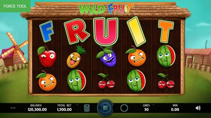 Landing FRUIT across the reels triggers the bonus pick game