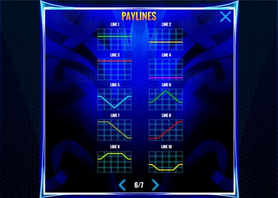 Paylines 1-10