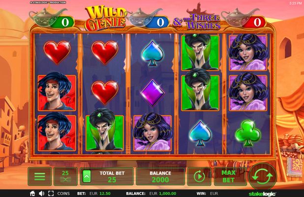 Wild Genie & the Three Wishes :: Main Game Board