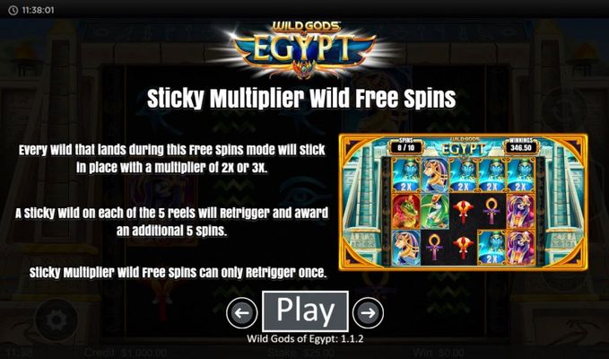 Sticky Multiplier Wild Free Spins