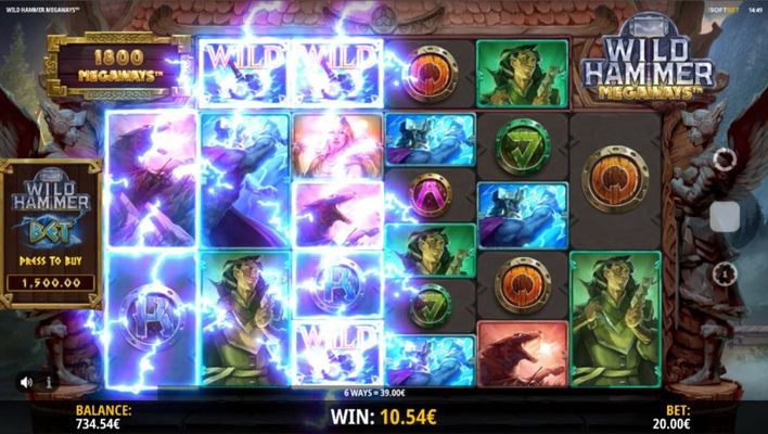 Wild Hammer Megaways :: Multiple winning combinations