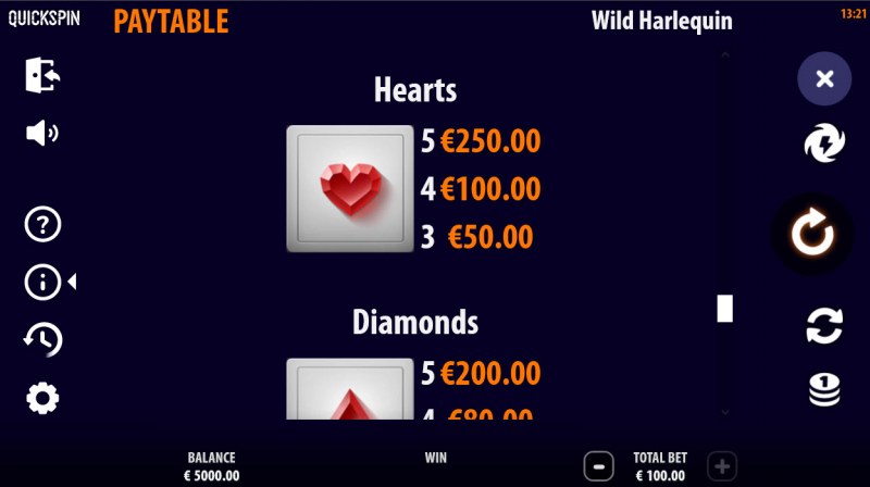 Wild Harlequin :: Hearts Symbol