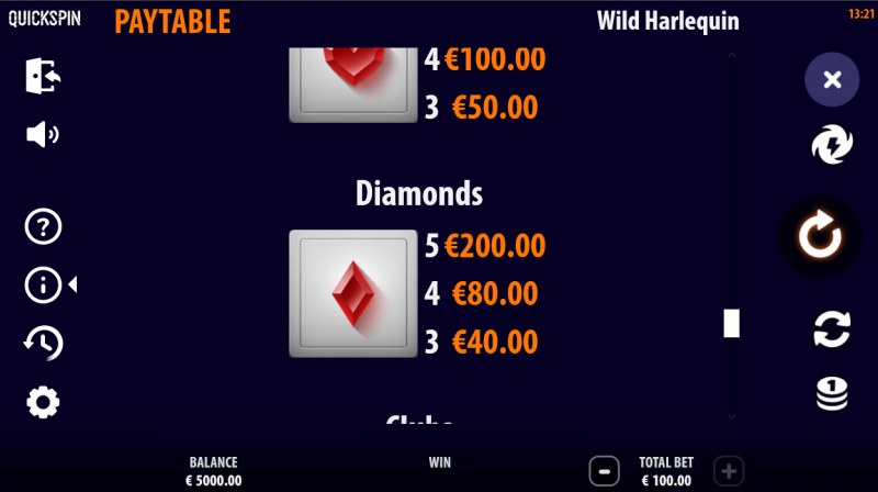 Wild Harlequin :: Diamonds Symbol
