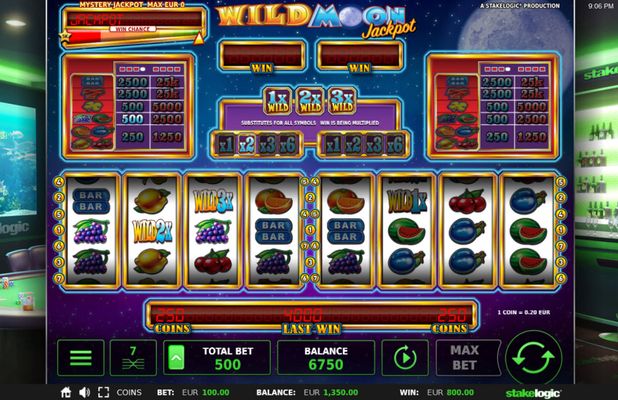 Wild multipliers triggers a big win