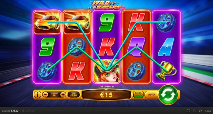 Multiple winning paylines