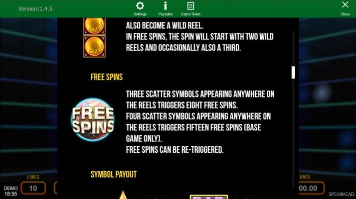 Free Spin Feature Rules