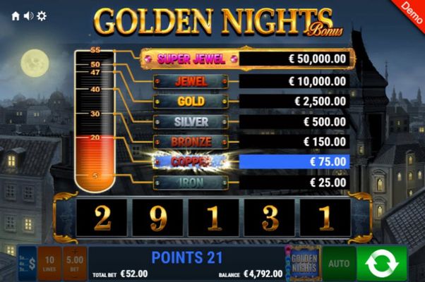 Golden Nights Bonus Feature