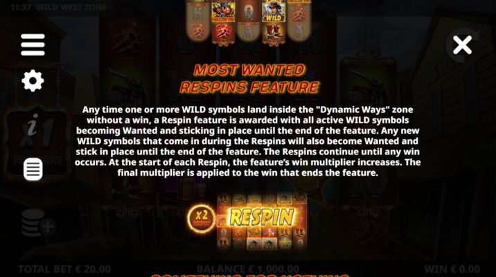 Most Wanted Respin Feature