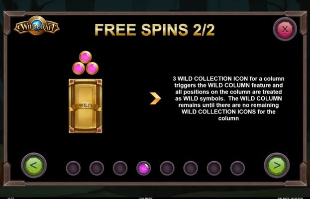 Wildcraft :: Free Spins Rules