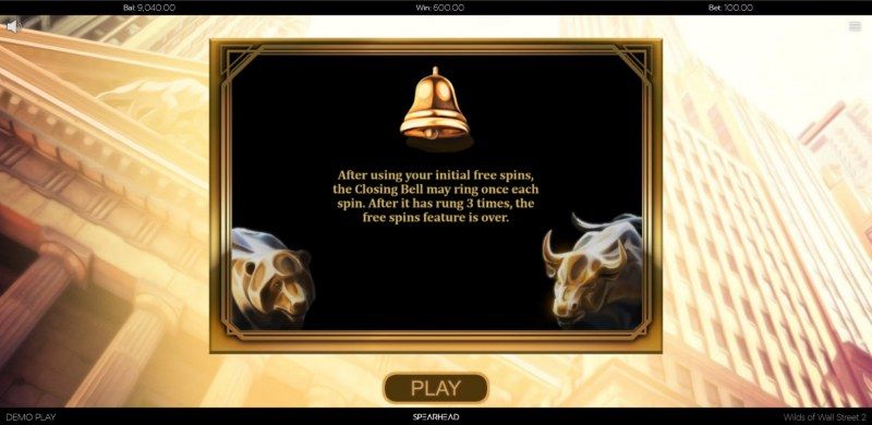 Wilds of Wall Street II :: Free Spins Feature