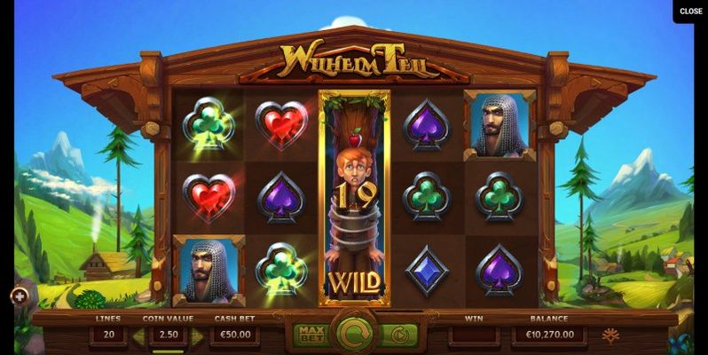 Stacked wild symbols triggers multiple winning paylines