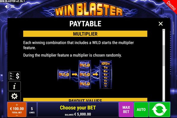 Win Blaster :: Multiplier Feature