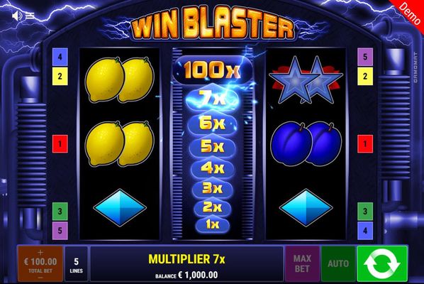 Win Blaster :: A random multiplier is awarded