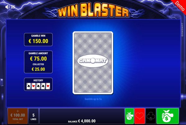 Win Blaster :: Black or Red Gamble Feature