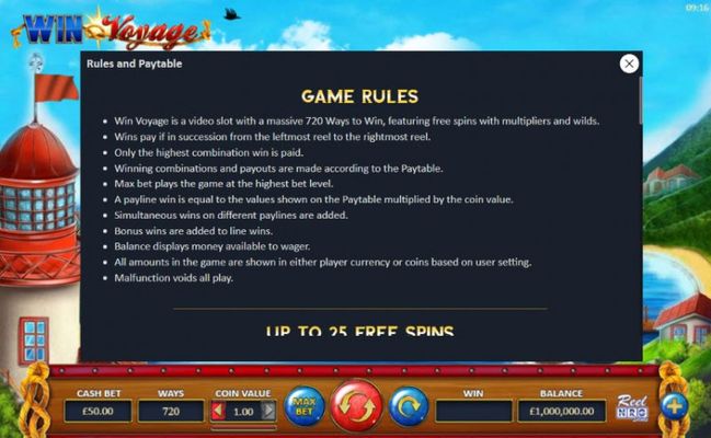 Win Voyage :: General Game Rules