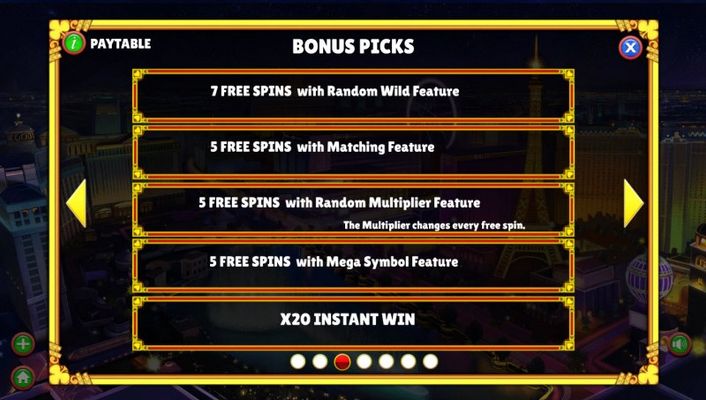 Winning Vegas :: Bonus Picks