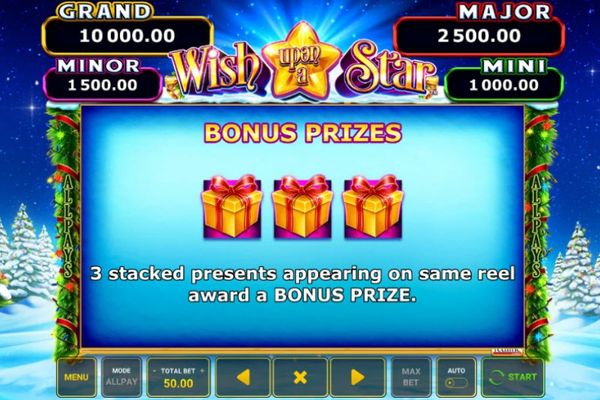 Wish Upon A Star :: Bonus Prizes