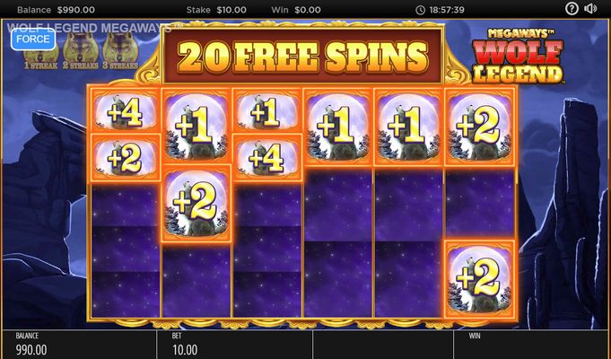 Wolf Legend Megaways :: Three re-spins awarded to win more free spins