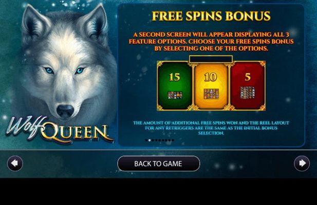Wolf Queen :: Free Spins Rules