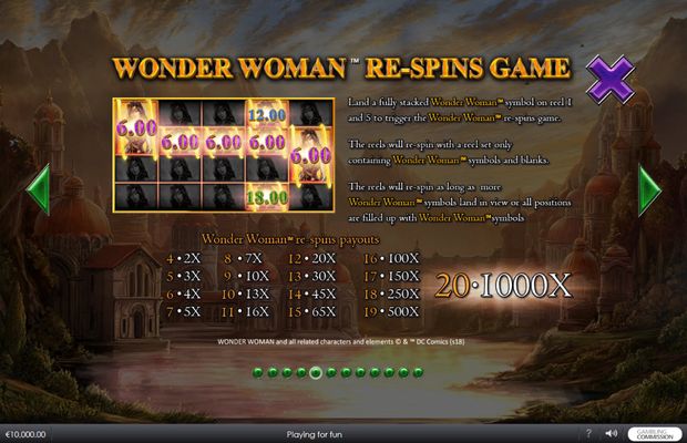 Wonder Woman :: Re-Spins Game