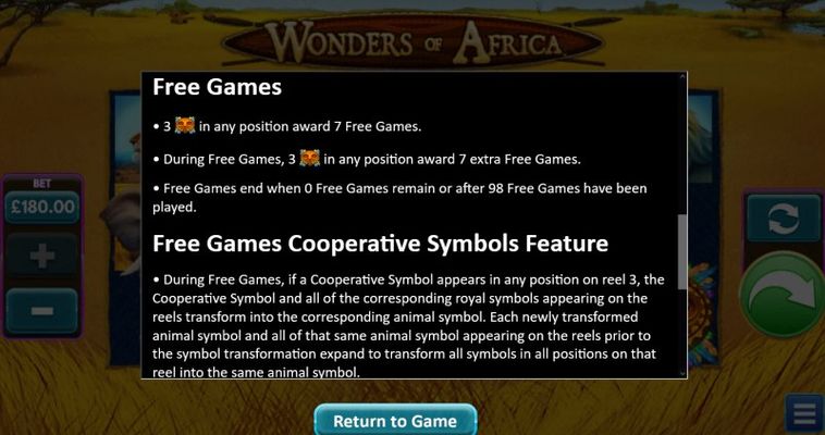 Wonders of Africa :: Free Game Rules
