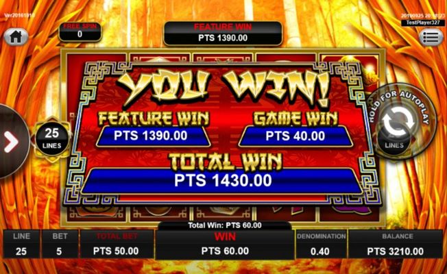 Total free spins payout