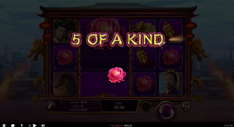 A five of a kind win