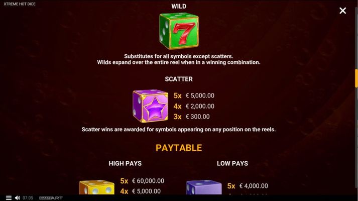 Wild and Scatter Rules