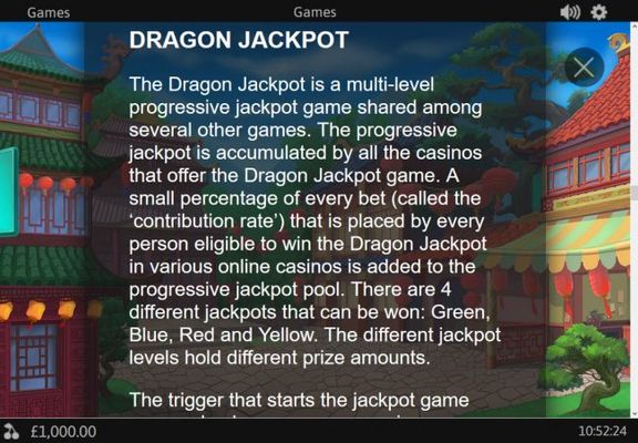 Progressive Jackpot Rules