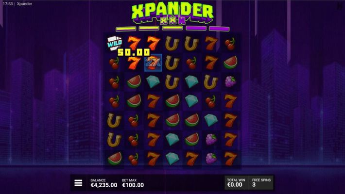 Xpander :: Free Spins Game Board