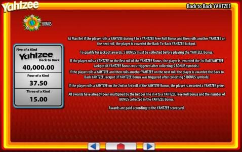 Bonus symbol game rules