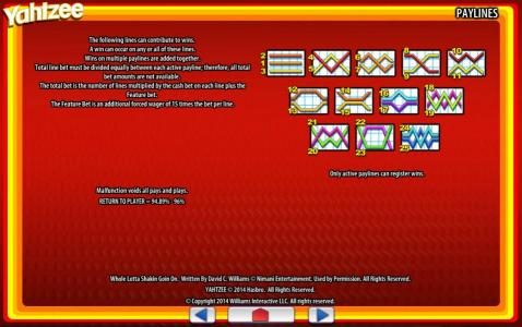 Payline Diagrams 1-25