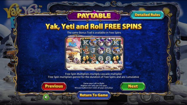 Free Spins Rules