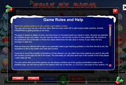 Game Rules and Help - Part 1