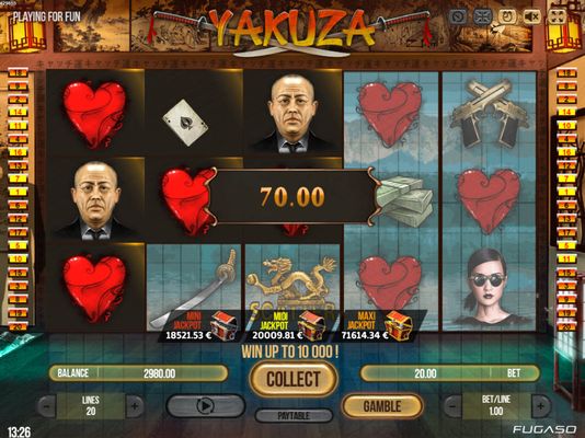 Yakuza :: Multiple winning paylines